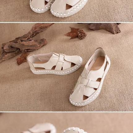 Sandales Femme - Nouveau Design 2026 - Sandales en Cuir de Vachette de Première Qualité