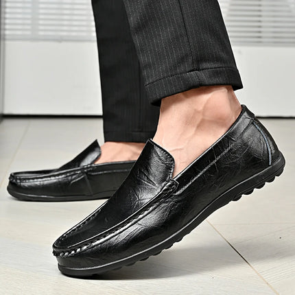 Scarpe Casual da Uomo in Pelle PU, Nuovi Arrivi, Mocassini Leggeri e Comodi, Scarpe da Guida e da Cerimonia, Slip-On