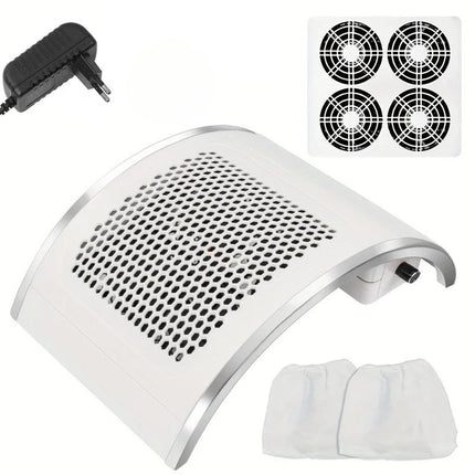 Nail Grinding Polishing Dust Collector Desktop Adjustable Speed Vacuum Device For Home Salon Nail Art Sessions