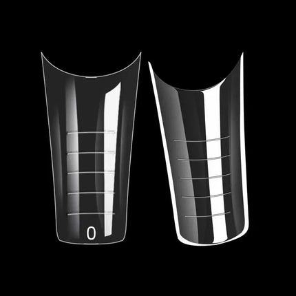 Poly Nail Gel Nail Forms Molds Full Cover Arch Square Dual Nail Forms Extension False Nail Tips for Manicure Manicure Tools 60Pc 2028