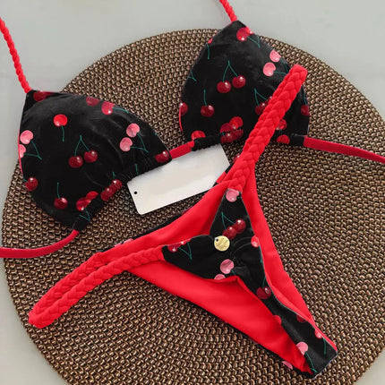 Nuovo Sexy Bikini da Donna per Vacanze al Mare, Set Due Pezzi PlatiNum