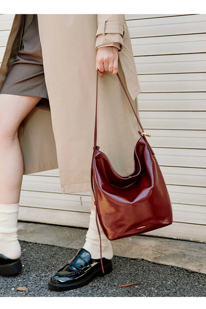 LA FESTIN Original Brand Suede Bag Designer Luxury Bag Bucket Bag Shoulder Crossbody Bag Handbag Women Autumn and Winter Bags