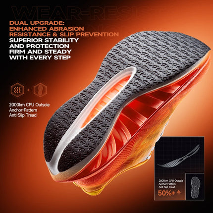 Xtep Light Boat MAX Scarpe da corsa leggere da uomo con rimbalzo e aumento dell'altezza, forza propulsiva più forte 874219110095