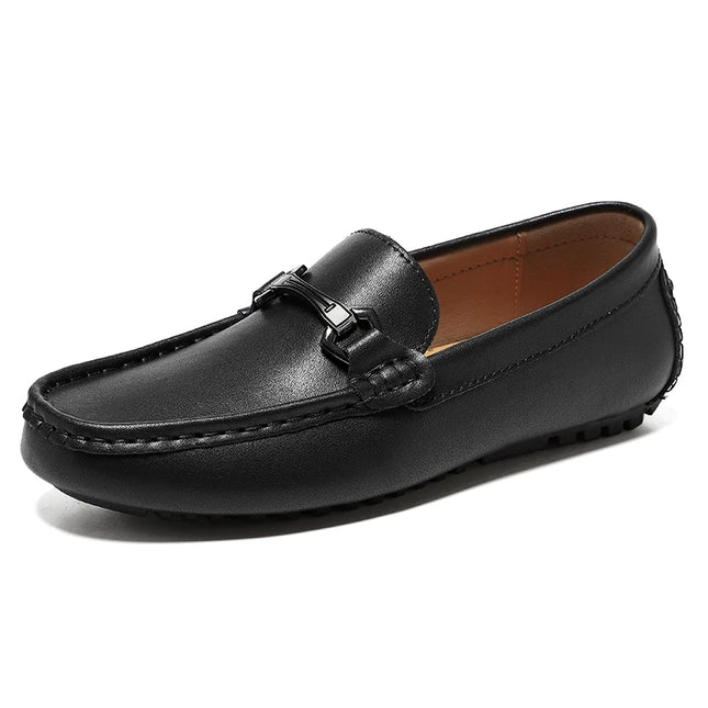 Mocassini in Pelle da Uomo Stile Britannico, Traspiranti, Slip-on, per Guida e Outdoor, Scarpe Casual Classiche Fatte a Mano, Design Elegante