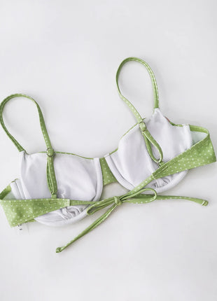 Bikini Micro Push-Up Sexy 2026, Costume da Bagno Femminile, Set Bikini a Pois, Abbigliamento da Spiaggia Brasiliano, Costume da Bagno Biquini