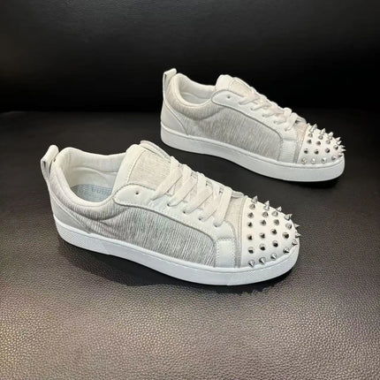 Spring Autumn New Men's Simple Casual Board Shoes Couple's Exquisite Red Bottom Anti slip Wear resistant Outdoor Running Shoes