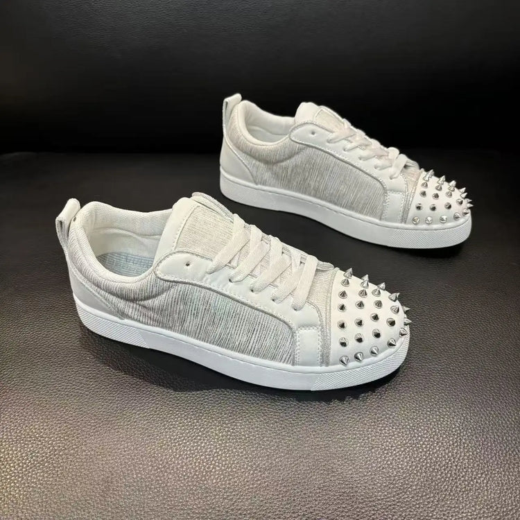 Spring Autumn New Men's Simple Casual Board Shoes Couple's Exquisite Red Bottom Anti slip Wear resistant Outdoor Running Shoes