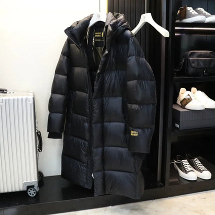 Winter Mens Down Coat Windproof Waterproof Outside Casual Outerwear Zip High Street Fashion Men Warm Hooded Windbreaker Jacket