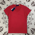Summer new fashion 9-color pure cotton short sleeved V-neck T-shirt PlatiNum
