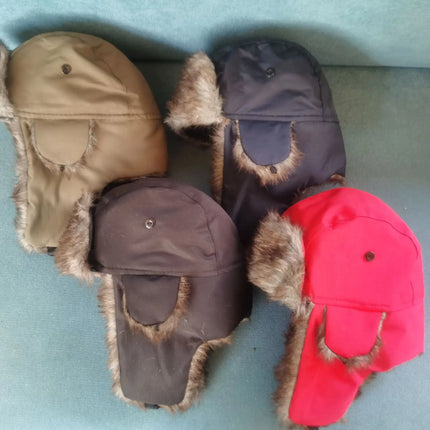 Winter Mens Ushanka Trapper Hat Russian Trooper Ear Flap Cap Earflap
