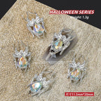 10Pcs Halloween Fake Weapons with Blood Nail Charms Bloody Horror Metal Nail Art Decorations Manicure Accessories Punk Jewelry *