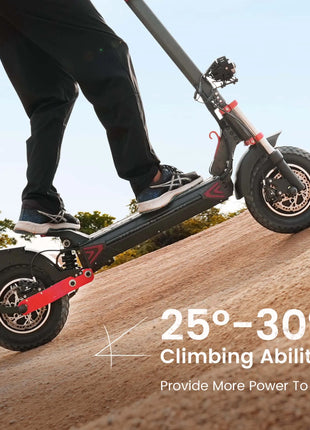 Monopattino elettrico iScooter iX8 2400W per adulti, 48V 20Ah, pneumatici fuoristrada da 12 pollici, pieghevole per il trasporto urbano, E-Scooter