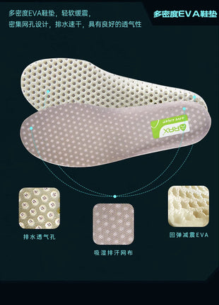 RAX Running Shoes Men&Women Outdoor Sport Shoes Breathable Lightweight Sneakers Air Mesh Upper Anti-slip Natural Rubber Outsole PlatiNum