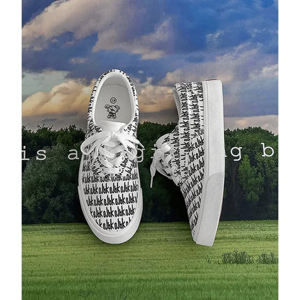 Designer Canvas Casual shoes for men  Flats Vulcanized Shoes Original printed sneakers male Skateboard street shoes men Tennis