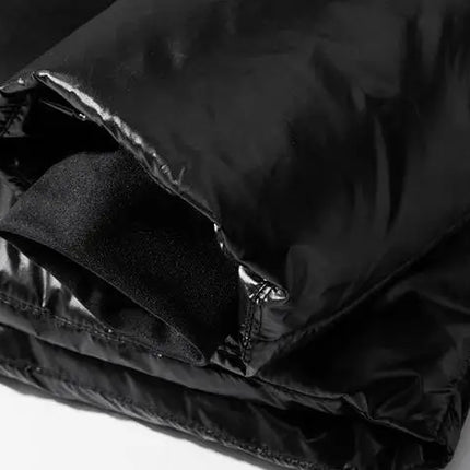 New Winter Men Hooded Black Shiny Puff Jackets Duck Down Coats Warm Casual Down Jackets Male Outdoor Windproof Parkas Size 3XL