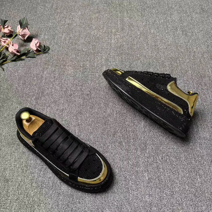 2026 spring and autumn new trendy brand low-top hot diamond board shoes men's lace-up versatile sports dad shoes