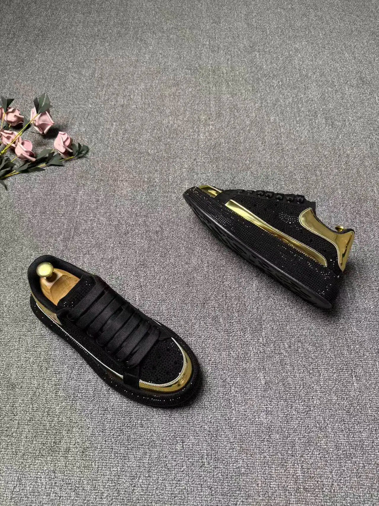 2026 spring and autumn new trendy brand low-top hot diamond board shoes men's lace-up versatile sports dad shoes