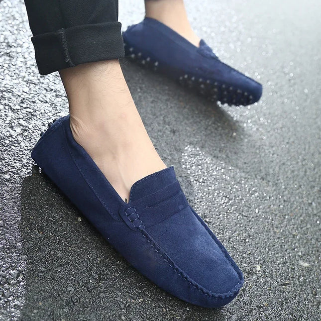 Scarpe casual da uomo Scarpe da uomo di moda Mocassini da uomo in vera pelle scamosciata fatti a mano Mocassini Slip On Scarpe basse da uomo Scarpe da guida maschili