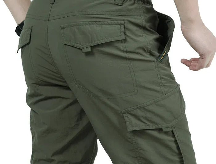 Summer Casual Lightweight Army Military Long Trousers Male Waterproof Quick Dry Cargo Camping Overalls Tactical Pants Breathable PlatiNum