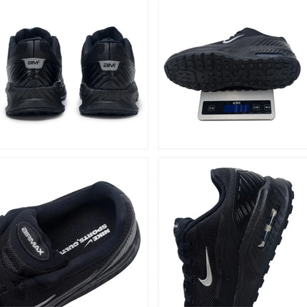 Scarpe da corsa sportive retrò con cuscino d'aria completamente nere Nike Air Max BIA SE da uomo IM5072-001