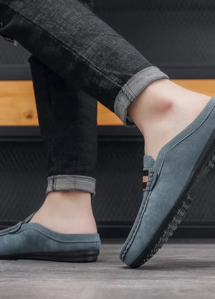 Mocassino 2026 ‌   Scarpe da uomo leggere estive, modello mocassino, slip-on traspiranti casual con mezza soletta, per uomo