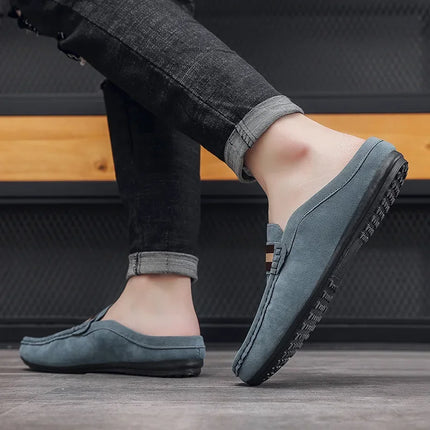 Mocassino 2026 ‌   Scarpe da uomo leggere estive, modello mocassino, slip-on traspiranti casual con mezza soletta, per uomo