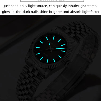 ADDIESDIVE Watch For Men Sapphire Glass Luminous 10Bar Diving Jubilee Strap 316L Stainless Steel VH31 Movement Quartz Watch