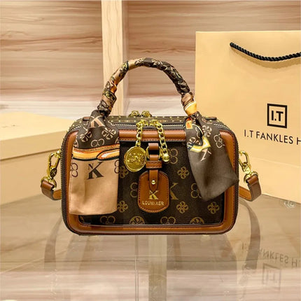 Brand Women's Bag 2025 New Style Light Luxury Western Style High Quality Handbag Designer Casual Versatile Crossbody Bag PlatiNum