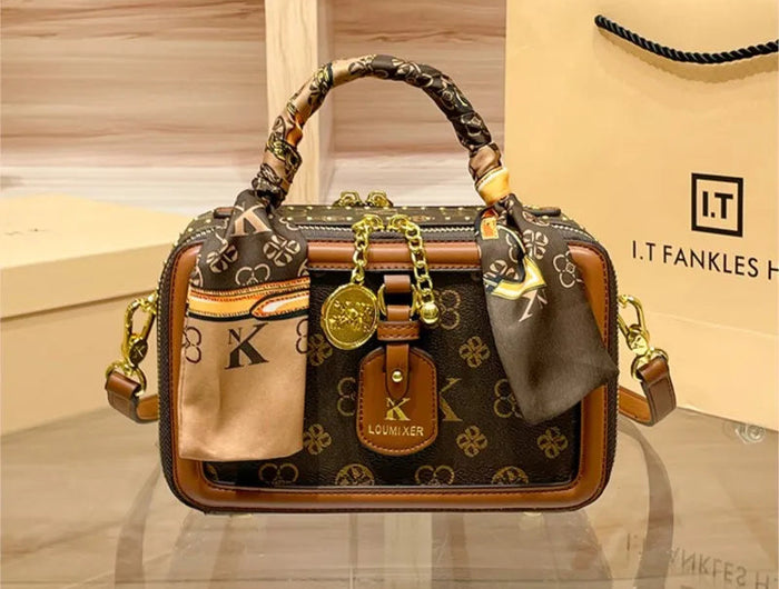 Brand Women's Bag 2025 New Style Light Luxury Western Style High Quality Handbag Designer Casual Versatile Crossbody Bag PlatiNum