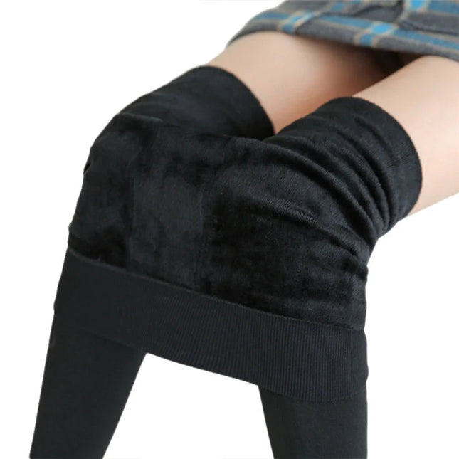 Winter Leggings For Women Warm Leggins Solid Color Velvet Leggins High Waist Leggings Stretchy Leggings dropshipping PlatiNum