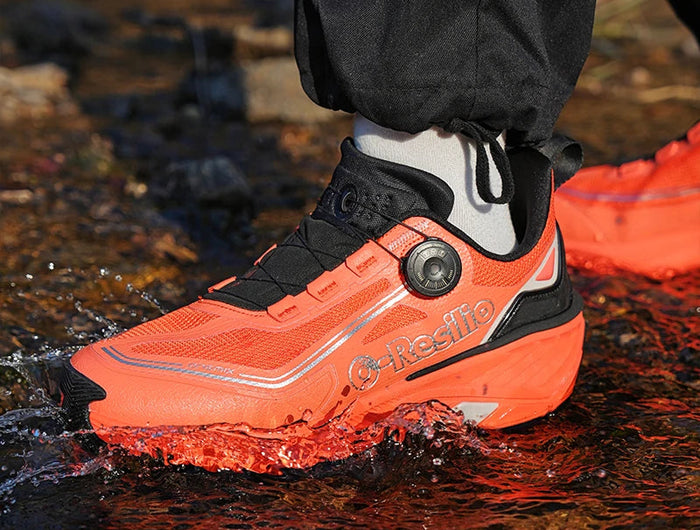 ONEMIX Sneakers da corsa per esterni Scarpe da trail elastiche da uomo Sneakers da donna leggere e traspiranti Coppia scarpe casual impermeabili PlatiNum