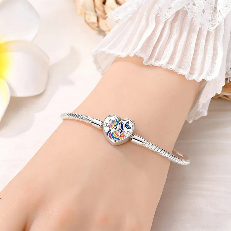 Nuova Serie di Bracciali a Osso di Serpente in Argento Puro 925% con Charm 'Amore Eterno' e Catena di Sicurezza, Gioielli da Donna PlatiNum