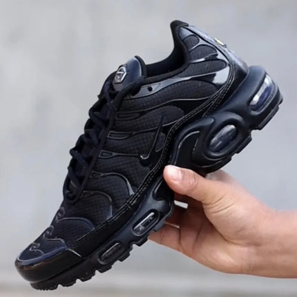 Nike Men's Air Max Plus TN Triple Black Versatile Air Cushion Anti-Slip Comfortable Outdoor Casual Sneakers 604133-050