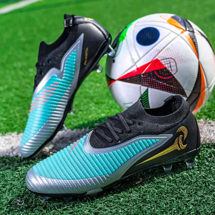 Nuovi Scarpini da Calcio per Uomo, Scarpe Sportive da Esterno per Ragazzi, Tacchetti Lunghi Antiscivolo Traspiranti, Scarpe da Calcio per Allenamento e Partite, Comode per Adulti