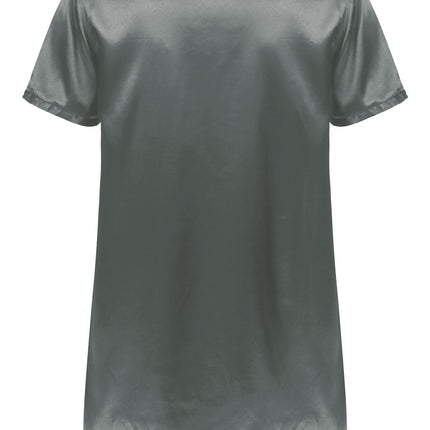 Donna uomo pigiama in raso di seta pigiameria maniche corte camicia da notte Kimono accappatoio abito da notte accappatoio camicia da notte estiva Homewear