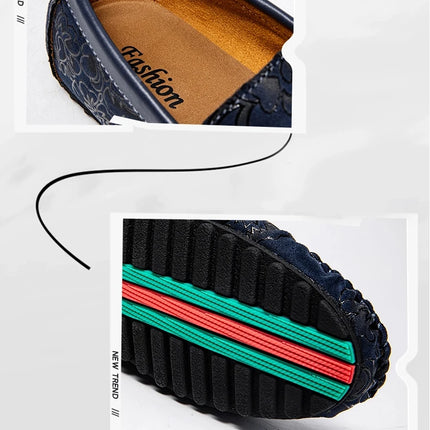 Scarpe da uomo in pelle rosa Designer di lusso Mocassini da uomo casual Mocassini da uomo Traspirante Slip On Flats Guida Zapatillas Hombre