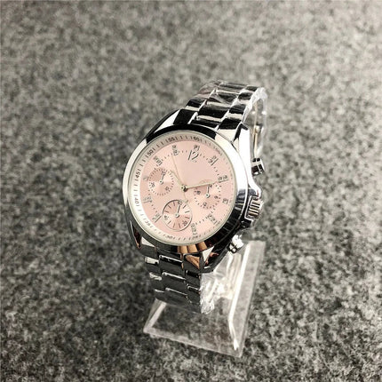 Nuovi orologi da polso da donna in acciaio inossidabile, orologi al quarzo da donna, orologi eleganti da donna di marca di lusso, orologi da donna platinumshop
