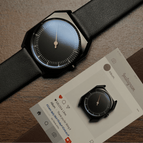 B Nastro in pelle NERO