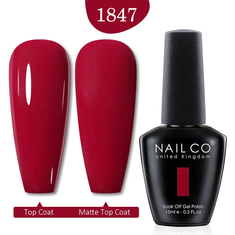 NAILCO 15ml Green Blue Series UV Nail Gel Polish Blue Colors UV&LED Gel Varnish Red Soak Off Semi Permanent LED Nail Gel Varnish