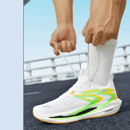 2026 NEW Men Sports Running Shoes Off Marathon Breathable Light Comfortable Women Athletic Sneakers Jogging Tenis Air Cushion PlatiNum