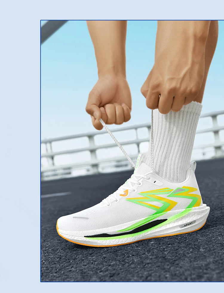 2026 NEW Men Sports Running Shoes Off Marathon Breathable Light Comfortable Women Athletic Sneakers Jogging Tenis Air Cushion PlatiNum