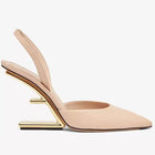 Estate Tacchi strani Scarpe da donna Design tinta unita Scarpe da donna con cinturini posteriori da viaggio Punta a punta Moda Zapatos Para Mujere