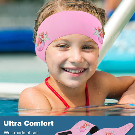 Waterproof Swimming Headband for Kids Adjustable Ear Protection Headband to Keep Water Out for Bathing, Swimming, Diving