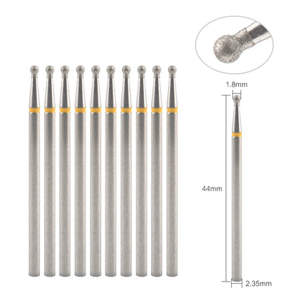 10Pcs Diamond Milling Cutter For Manicure Electric Nail Drill Bits Accessory Pedicure Machine Nail File Gel Remover Tool