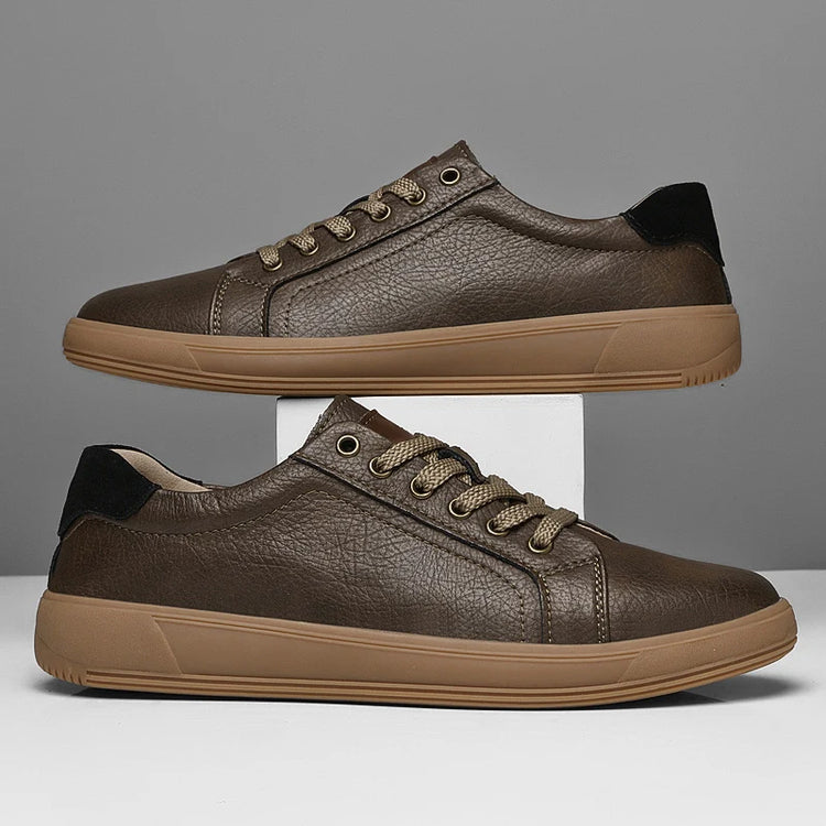 Fashion Brand Men Genuine Leather Shoes Comfortable Man Casual Shoes Outdoor Sports Sneakers Skateboard Footwear Tenis Masculino