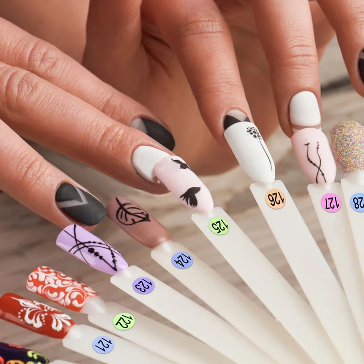 1 500 Number Stickers Self Adhesive Labels for Nail Art Storage Organizing DIY Craft Marking Manicure Tool Kit 2027