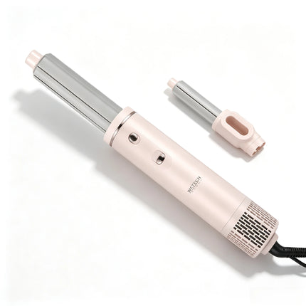 4 In 1 Hot Air Brush Hair Styler 1200W Multi‑Functional Hair Dryer Brush 35‑100℃ Adjustable Temperature Curling Straightening Styling Tool