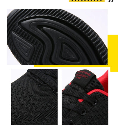 Scarpe da ginnastica da uomo e da donna in maglia, traspiranti, atletiche, da corsa, da passeggio