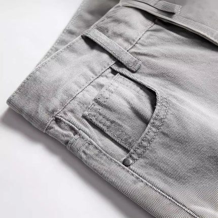 Jeans Boys Straight Ripped Children Washed Distressed Pockets Stretch Casual Denim Trousers Big Kids Streetwear 2025 Hole Pants PlatiNum