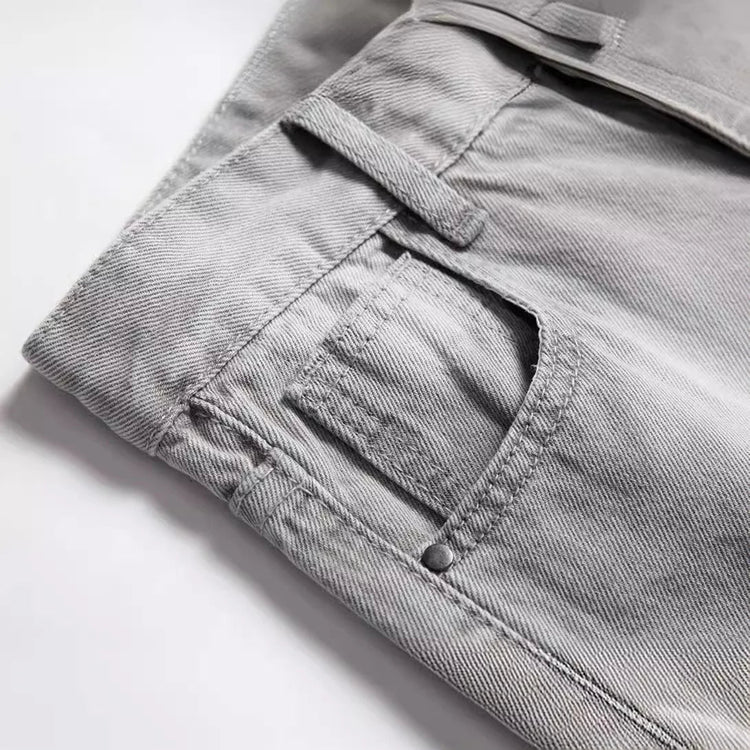 Jeans Boys Straight Ripped Children Washed Distressed Pockets Stretch Casual Denim Trousers Big Kids Streetwear 2025 Hole Pants PlatiNum